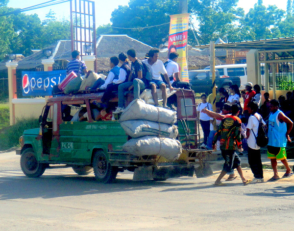 Overloaded jeepney at San Miguel, Jordan, Guimaras