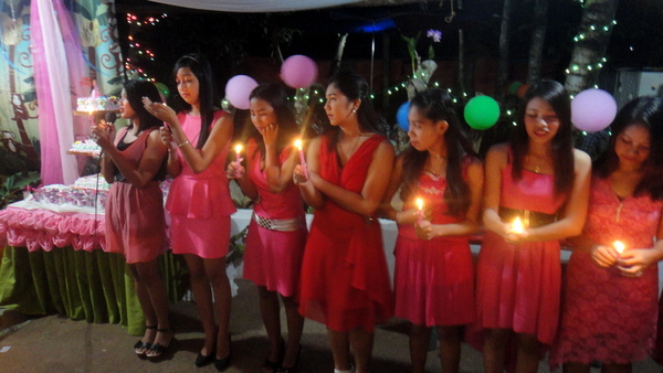 18 Candles at Debutante Party in the Philippines