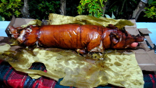 Lechon was served