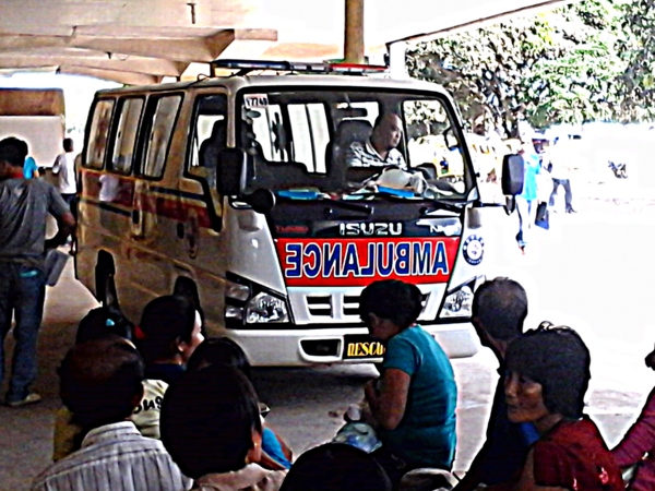 ambulance leaving guimaras provincial hospital