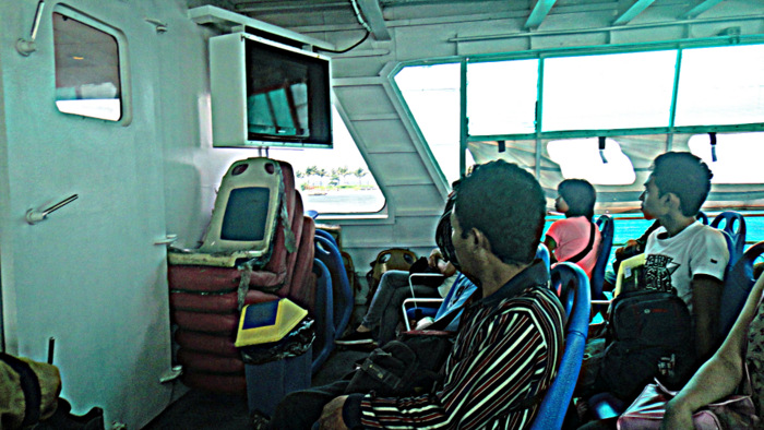 riding economy class in the supercat ferry to bacolod