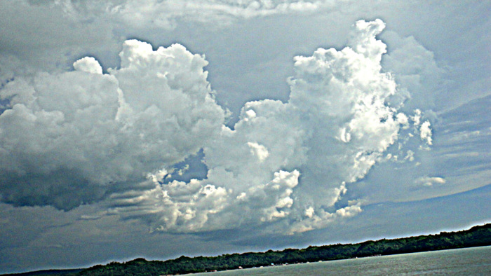 storm clouds were brewing over the iloilo strait