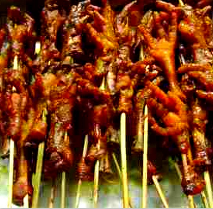 grilled chicken feet