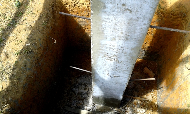 concrete support posts