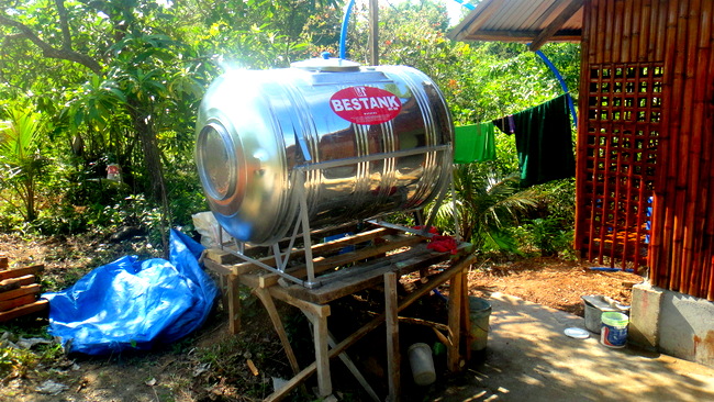 our new water tank in Guimaras