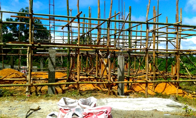 scaffolding for our new home in the philippines