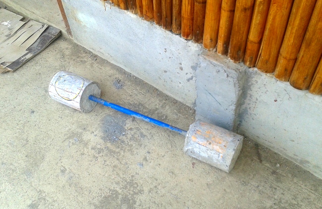 homemade barbell set in the Philippines