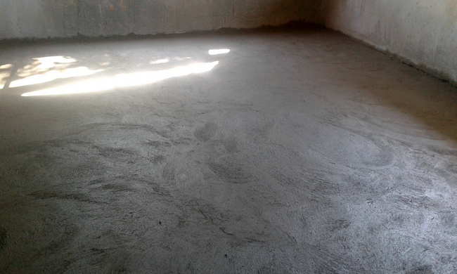 our new concrete floor in the Philippines