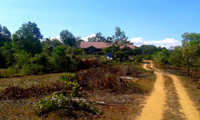 the path to our new home in the Philippines
