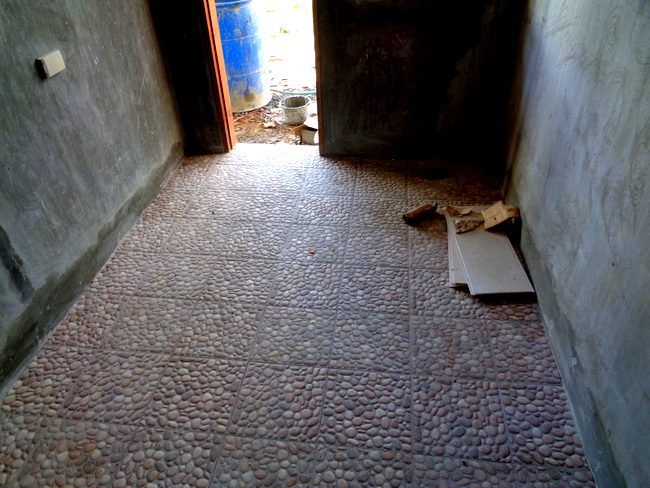 tile floor for our laundry room in the Philippines