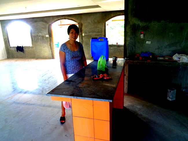 work on our  granite top in the Philippines continues