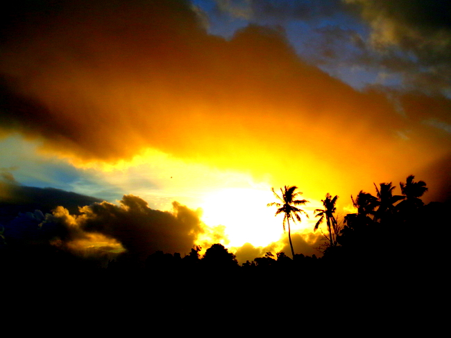 sunrise over guimaras,philippines