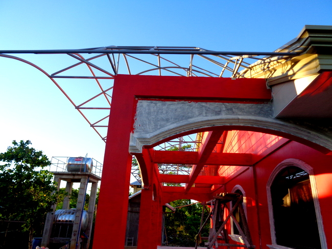 frame for our new roof terrace in the philippines