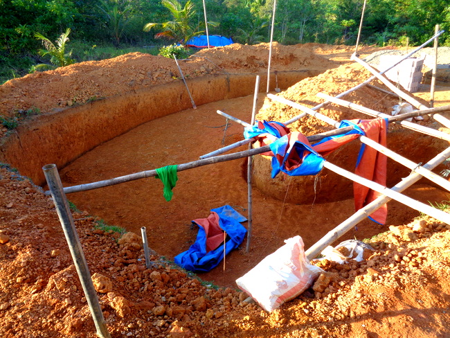 work continues on our new pool in the philippines