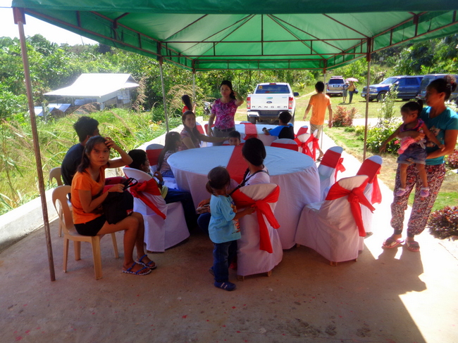 outside seating for the blessing