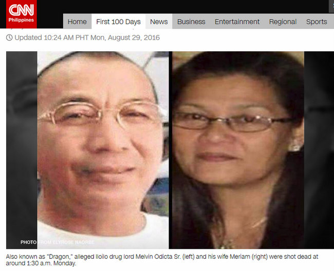 Alleged Iloilo drug lord Melvin Odicta wife shot dead Caticlan Jetty Port