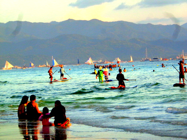 hitting boracay beach