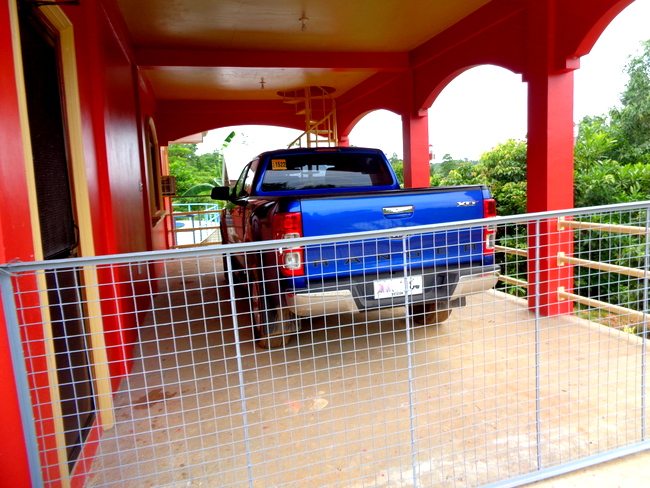 ford ranger and the gate