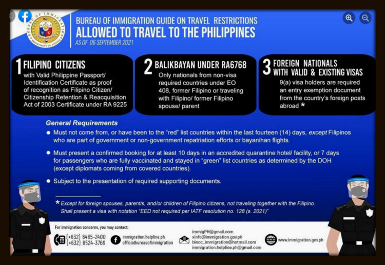 “PHILIPPINE IMMIGRATION BARRING 9 COUNTRIES INCLUDED IN ‘RED LIST